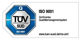 TÜV Gütesigel für den ISO 9001 Standard