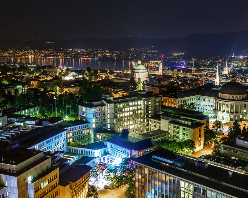 Panorama Zürich bei Nacht