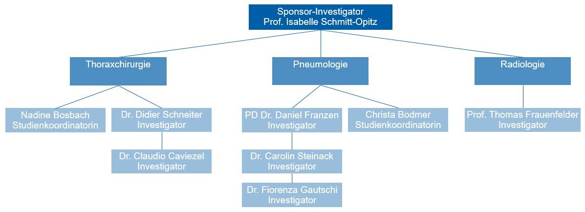 Organigramm der Studie 