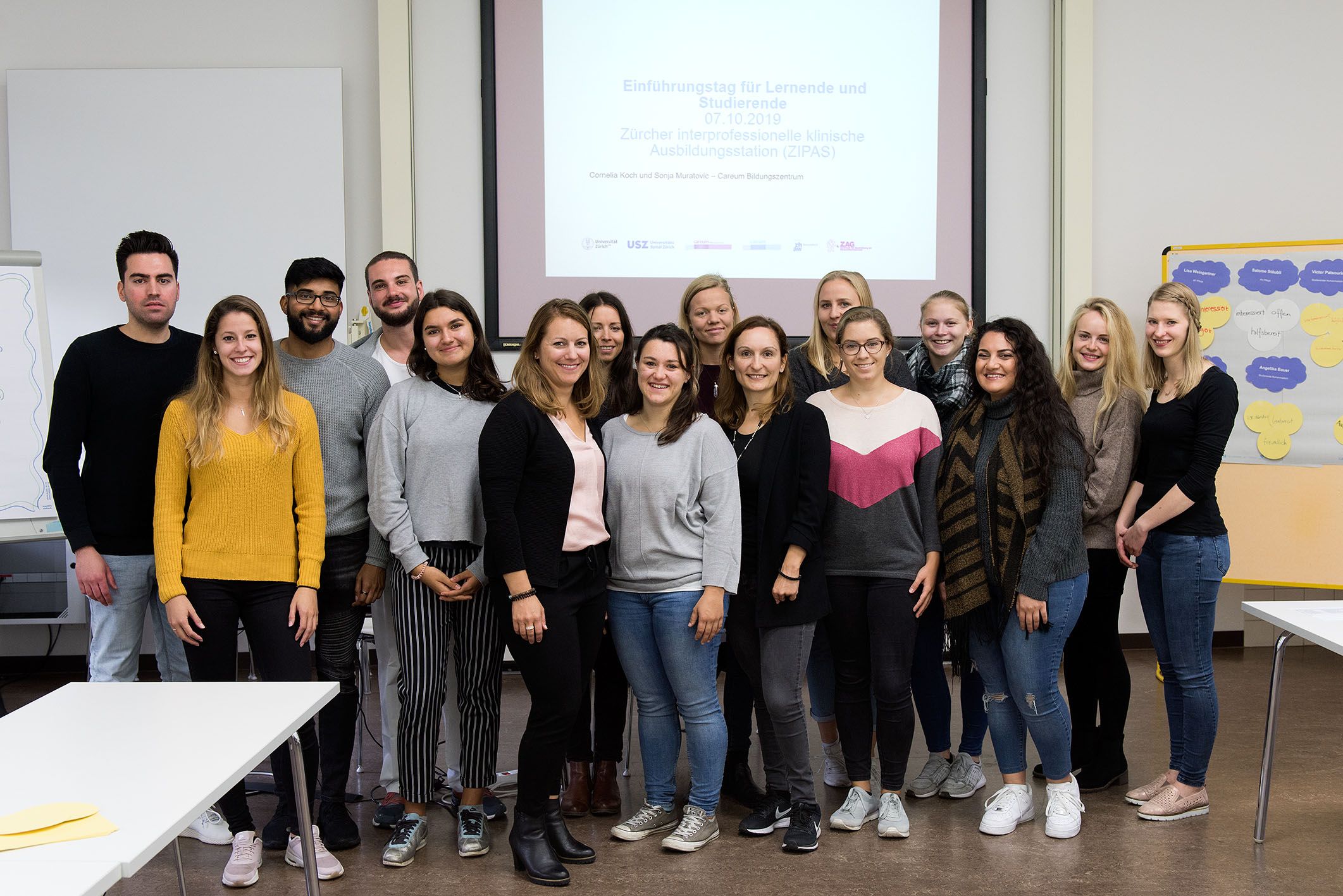 Gruppenfoto von Auszubildenden