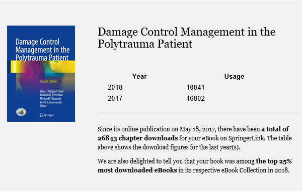 Buchcover Damage Control Management in the Polytrauma Patient